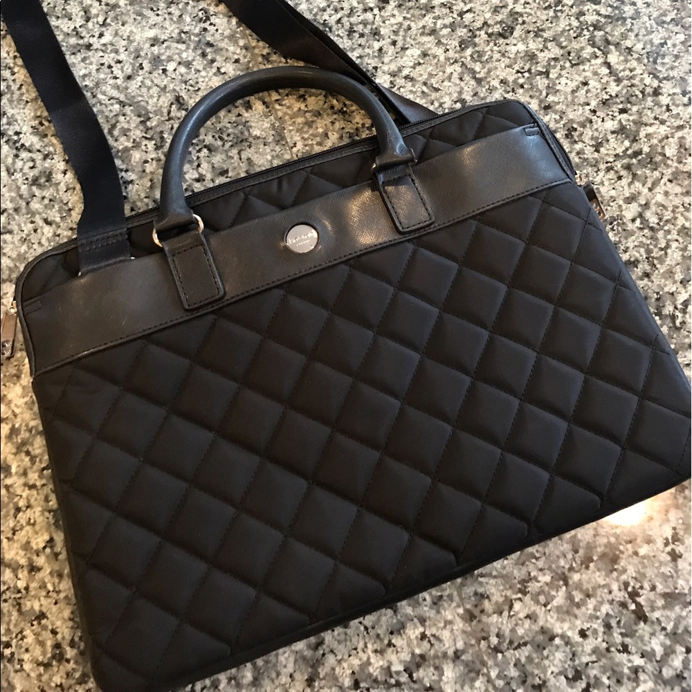 Knomo London Avignon 13" slim black laptop bag